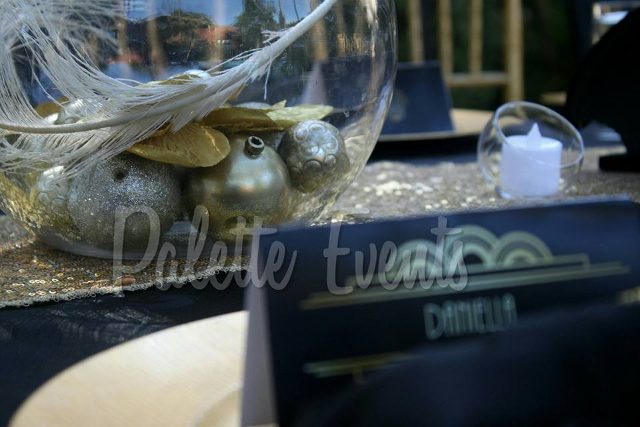 Diana's Bridal Shower Blue & Gold Theme