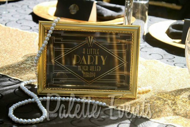 Diana's Bridal Shower Blue & Gold Theme