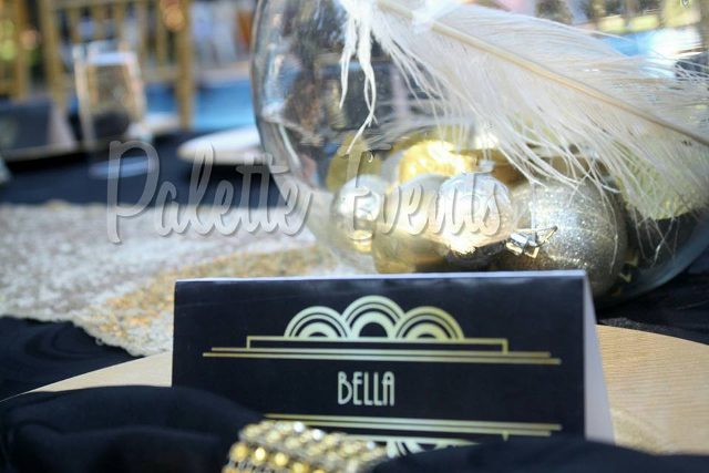Diana's Bridal Shower Blue & Gold Theme