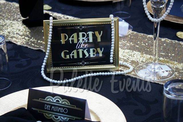 Diana's Bridal Shower Blue & Gold Theme