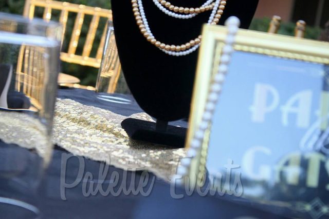 Diana's Bridal Shower Blue & Gold Theme