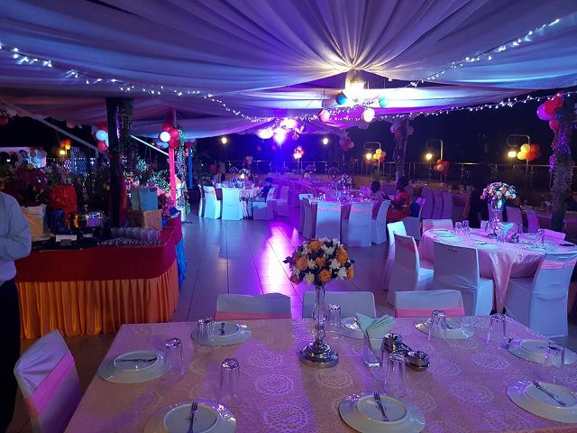 Wedding decorations at Aangan Indian Restauarant