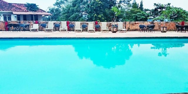 Swimming pool at Tal Cottages
