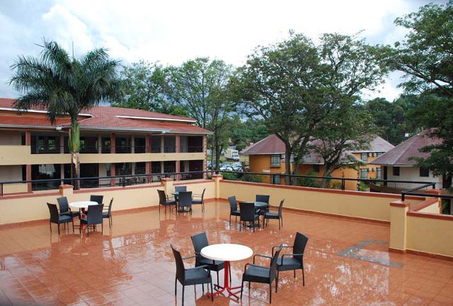 A rooftop section at Silver Springs Hotel