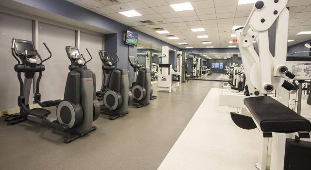 Gym facilities at Hotel International in Muyenga