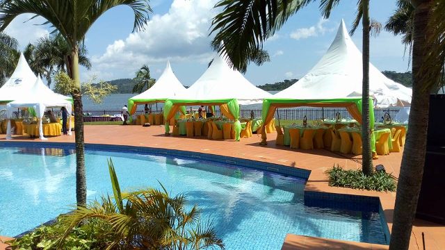 Wedding Decoration By Crystal Events at Common Wealth Munyonyo Uganda