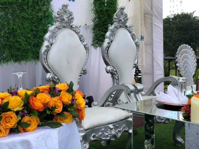 David and Liz's wedding decor at Nican Resort Hotel