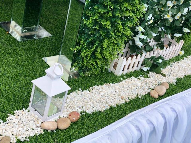 David and Liz's wedding decor at Nican Resort Hotel