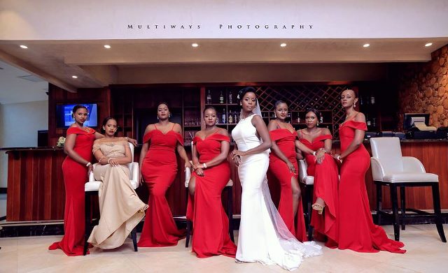 Chomba the bride and her crew do the bar shot with MultiWays Photography