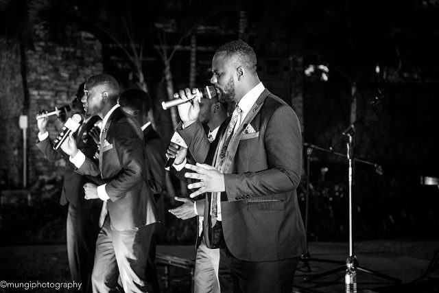 Canaan Gents performing at an event in Kampala