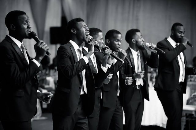 Canaan Gents during a passionate performance on stage