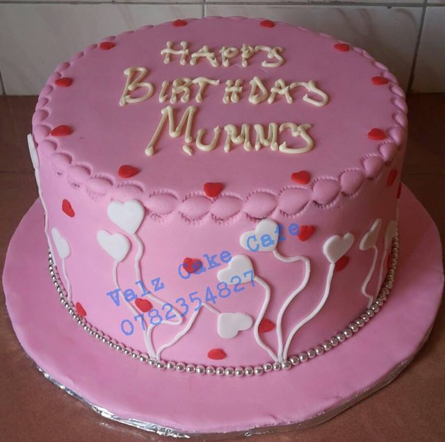 A simple birthday cake from Valz Cake Cafe