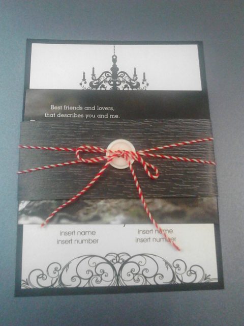 Traditional wedding invitation cards