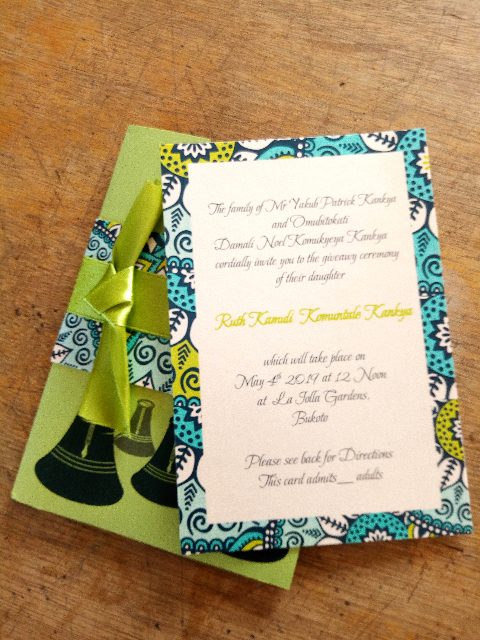 Traditional wedding invitation cards
