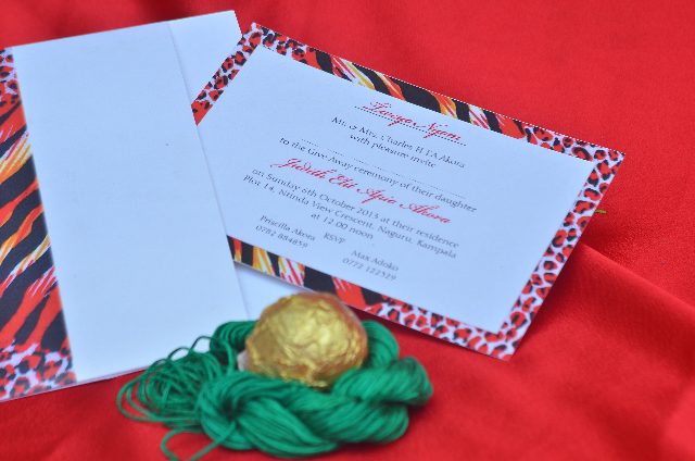 Traditional wedding invitation cards