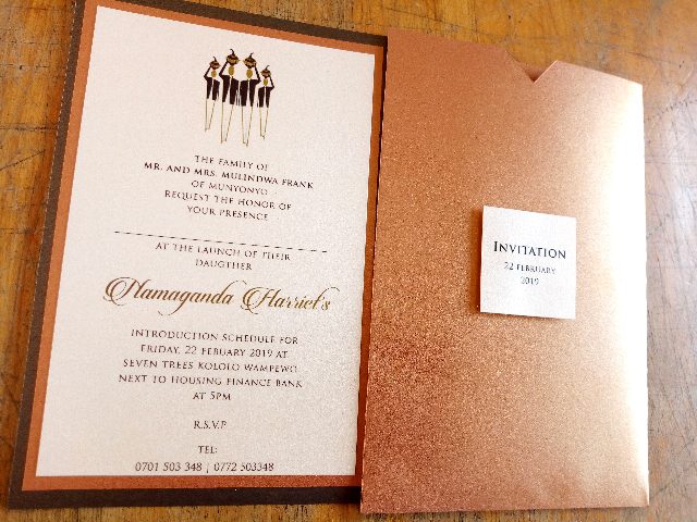 Traditional wedding invitation cards