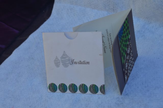 Traditional wedding invitation cards