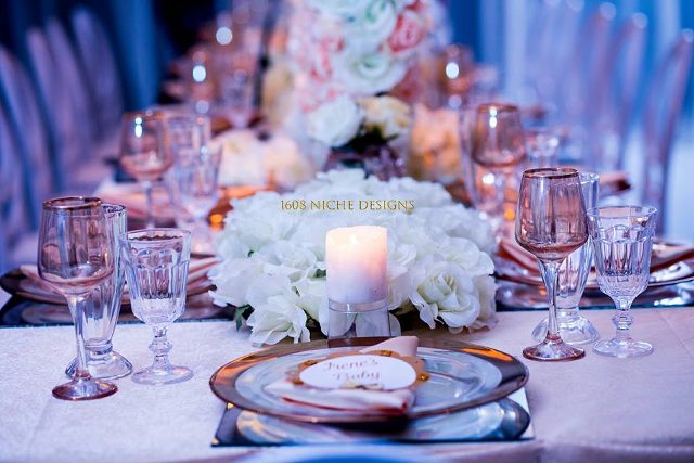 Coral + Gold + White Baby Shower
