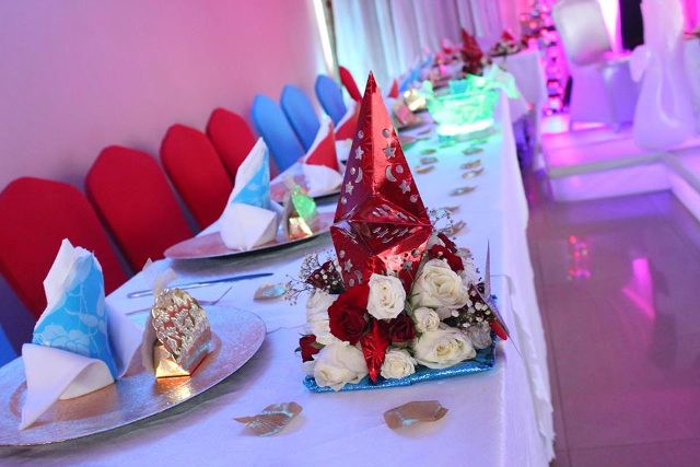 Wedding decorations at Jevine Hotel