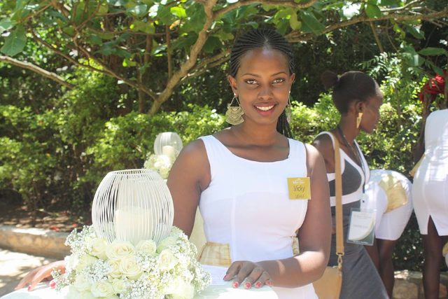 Gorgeous Vicky of Usher's Palace at an event
