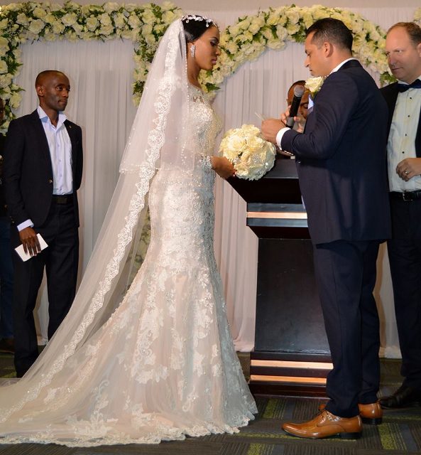 Aly Allibhai and Sylvia Namutebi exchange vows, photo by Access Films